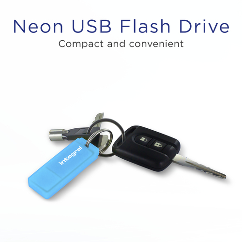Integral 64GB USB2.0 DRIVE NEON BLUE – image 5