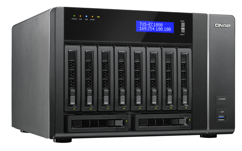 QNAP TVS-EC1080 NAS Tower Intel® Xeon® E3 V3 Family E3-1245V3 – image 2
