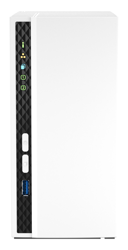 QNAP TS-233 - Dispositivo de almacenamiento en la nube personal - 2 compartimentos - SATA 6Gb/s - RAID 0 1 JBOD - RAM 2 GB - Gigabit Ethernet - iSCSI soporta - TS-233-US