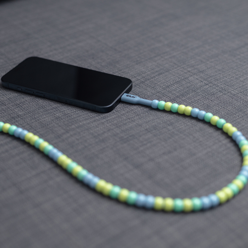 Club 3D USB-C Beaded Cable Blue, 2 meter kabel, afbeelding 6