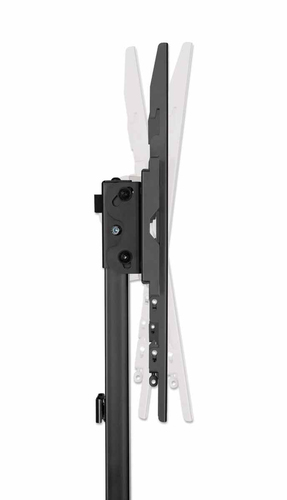 Manhattan Vloerstandaard voor TV’s en monitoren (ultraslank), voetmontage, voor schermen 37"–55", VESA-compatibiliteit: van 200x200 tot 400x400 mm (controleer de afmetingen van de vier montagegaten aan de achterzijde), max. 40 kg, zwart