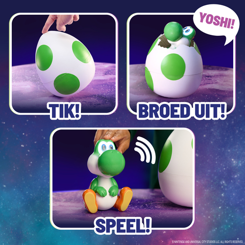 Spin Master Super Mario Galaxy Movie, Hatchin’ Yoshi Interactive Egg and Action Figure with Sounds, Ages 4 & Up, Batteries Included – image 3