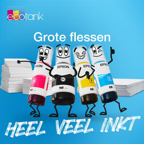 Epson 102 EcoTank inktfles Inkt Blauw, afbeelding 4