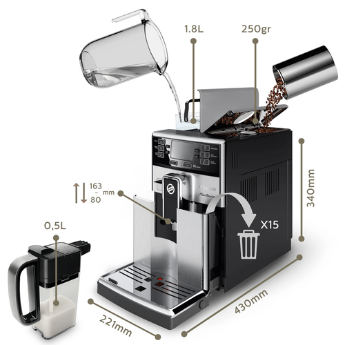Saeco GranBaristo Avanti HD8927/09 coffee maker Espresso machine – image 8