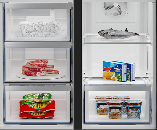 Beko GN1426240ZDXBRN Amerikaanse koelkast Zwart, afbeelding 7