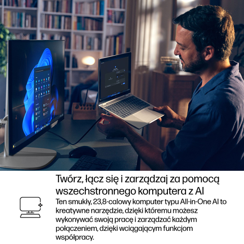HP Inc. Komputer EliteStudio All-in-One 8 G1i U5-235 512GB/16GB/W11P/23.8 C9TQ9ET