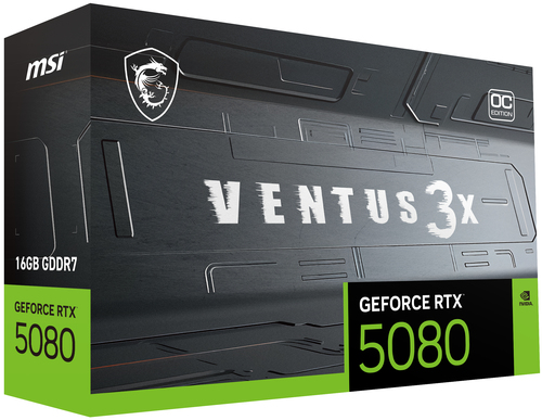 Msi GeForce Rtx 5080 16 GB Ventus 3X OC Graphics Card, Silver/Grey - image 2
