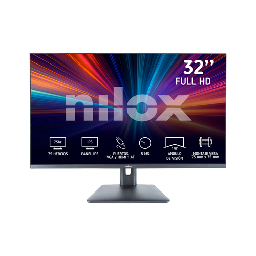 Nilox MONITOR 32" NXM32FHD11 IPS 5MS HDMI VGA – image 1