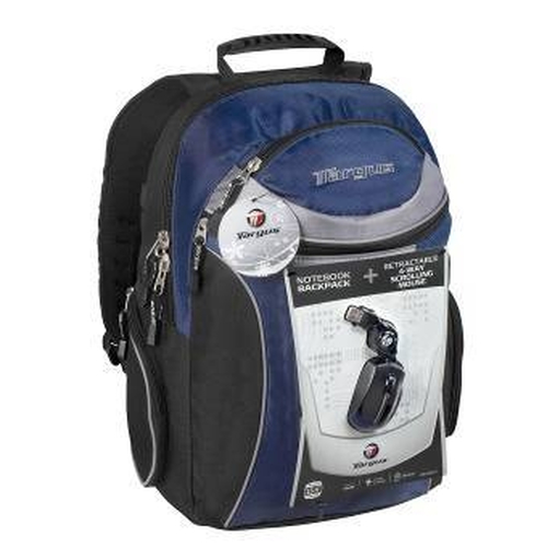 Targus Notebook Backpack & Retractable 4-way Scrolling Mouse