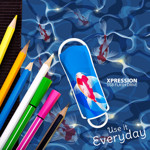 Integral 128GB USB3.0 DRIVE XPRESSION KOI FISH – image 6