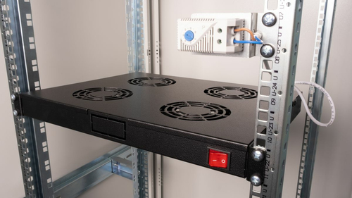 Equip Lüftermodul 19" voor Serverschränke, 4xLüfter RAL9005, afbeelding 3