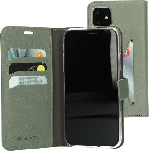 Mobiparts Classic Wallet Case iPhone 11 Stone Green