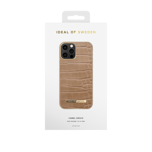iDeal of Sweden Atelier Case iPhone 12 / 12 Pro Camel Croco – image 2