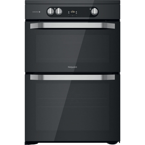 Hotpoint HDM67I9H2CB/U Freestanding cooker Electric Zone induction hob Black