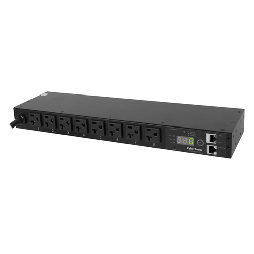 CyberPower PDU20MT8FNET power distribution unit (PDU) 8 AC outlet(s) 1U Black