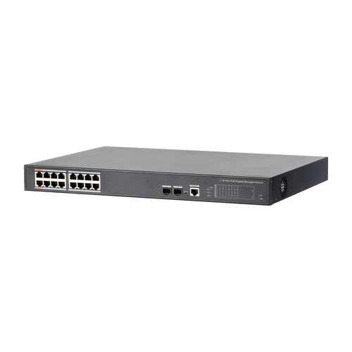 Dahua Technology PoE PFS4218-16GT-190 Managed L2 Gigabit Ethernet (10/100/1000) Power over Ethernet (PoE) Grey