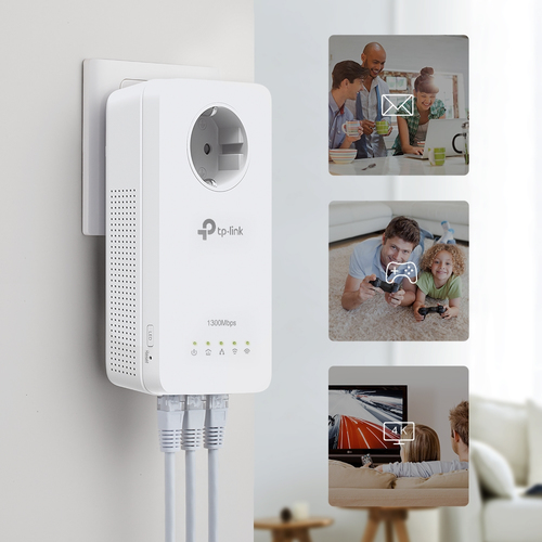 Powerline TP-Link  TL-WPA1300P kit(DE) Retail only, afbeelding 3