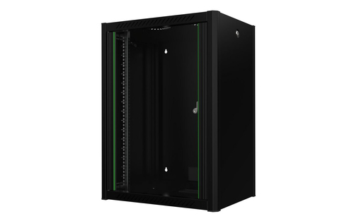 Lanview RWP16U45BL rack cabinet 16U Wall mounted rack Black