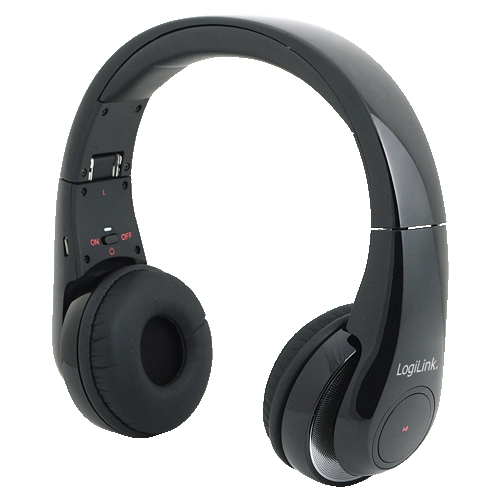 LogiLink BT0023 headphones/headset Wireless Head-band Bluetooth Black