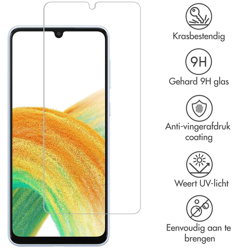 Selencia Gehard Glas Screenprotector Samsung Galaxy A34 (5G), afbeelding 2