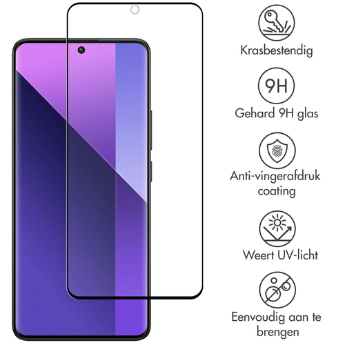 Accezz Gehard Glas Full Cover Screenprotector Xiaomi Redmi Note 13 Pro Plus (5G), afbeelding 2