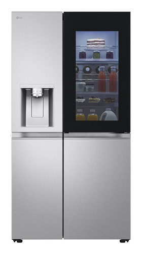 LG InstaView GSXE91MBAD side-by-side refrigerator Freestanding