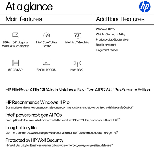 EliteBook X Flip G1i Next Gen AI PC Wolf Pro Security Edition thumbnail 4