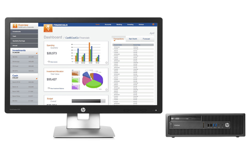 HP EliteDesk 705 G3 SFF + EliteDisplay E232 – image 1