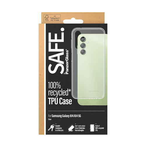 PanzerGlass SAFE. by PanzerGlass® TPU Case Transparent for Samsung Galaxy A14 4G | A14 5G – image 3