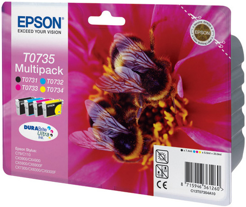 Epson T0735 Multipack (BK CY MA YE)