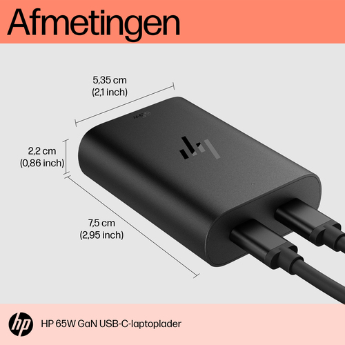 HP - USB-C power adapter - 65 Watt – Foto 5 von 10