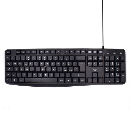 Ewent EW3000 keyboard Office USB QWERTY Italian Black