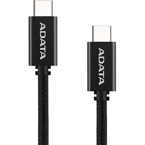 Cable USB ADATA CACC-100PN-BK Cable ADATA USB Tipo C - USB Tipo C. Conector Reversible Tipo C Potencia Máxima De Salida De 100 W Tejido De Nailon 1 M De Longitud. Color Negro. CA - Código: CACC-100PN-BK | Compra en Guadalajara