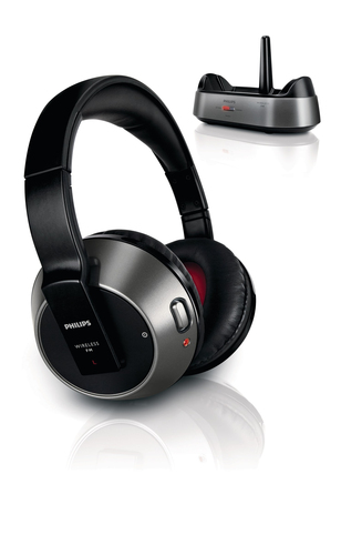 Philips SHC8535 Headphones Wireless Black, Silver