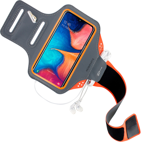 Mobiparts Comfort Fit Sport Armband Samsung Galaxy A20e (2019) Neon Orange – image 2