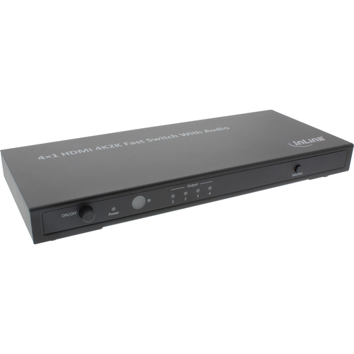 InLine 4×1 HDMI 4K Switch with Audio