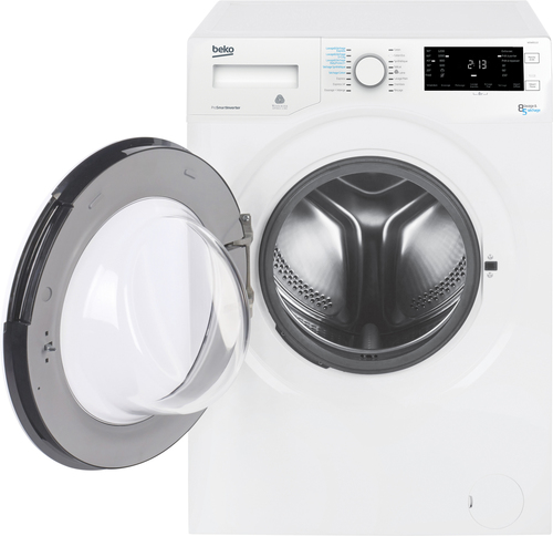 Beko WDW85122 washer dryer Freestanding Front-load Black, Silver, White – image 6
