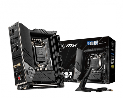 MSI MEG Z490I UNIFY материнская плата Intel Z490 LGA 1200 (Socket H5) Mini ITX