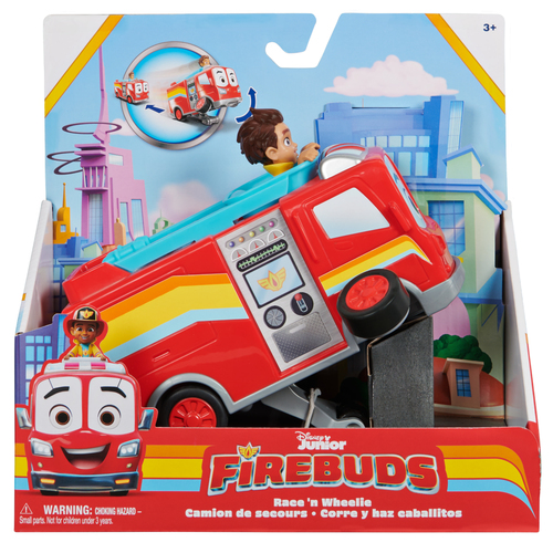 Spin Master Disney Junior Firebuds, Bo and Flash Fire Truck Toy Vehicle
