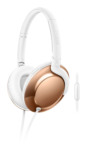 Philips SHL4805RG/27 headphones/headset Wired Head-band Rose gold, White