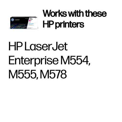 HP 212A Original LaserJet Toner Cartridge Magenta W2123A - image 2