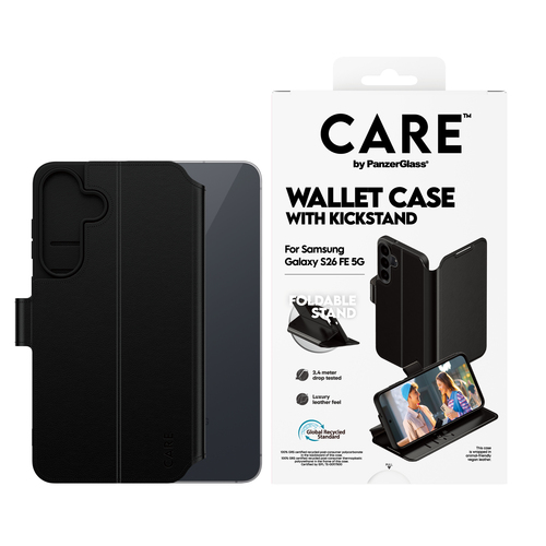 PanzerGlass CARE™ by PanzerGlass® Wallet Case Black Samsung Galaxy S26 FE – image 2