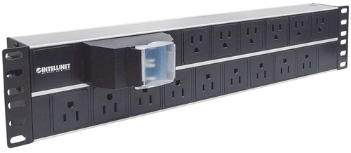 Intellinet Barra multicontactos de 15 salidas para montaje en 2U de rack de 19" - Enchufes Tipo EU (NEMA 5) imagen 2