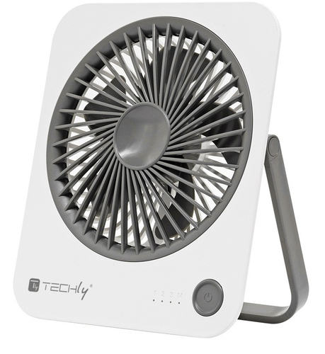 Techly IC-FAN-DSK1WG household fan White