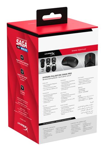 HyperX Pulsefire Saga Pro Rgb Wireless Gaming Mouse, New - image 8