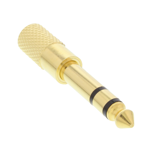 Product image: InLine Audio Adapter 6.3mm male / 3.5mm female Stereo gold plated metal