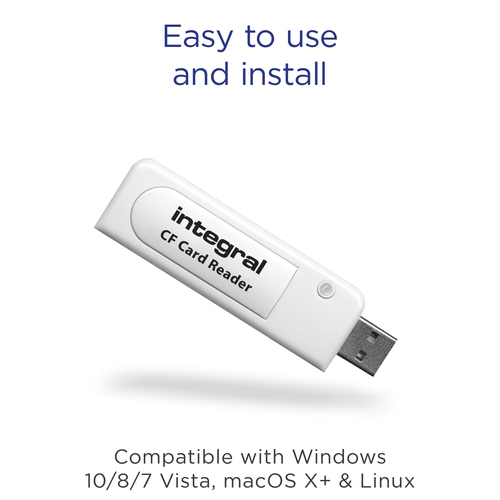 Integral USB 2.0 CARD READER SINGLE SLOT COMPACT FLASH ETAIL – image 5