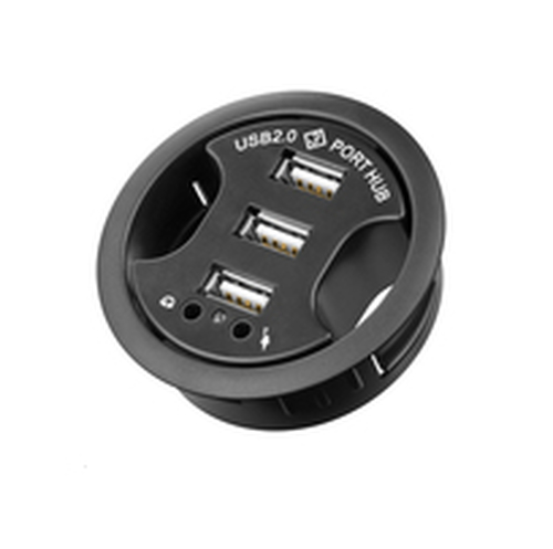Microconnect USB-HUB3 interface hub 480 Mbit/s Black