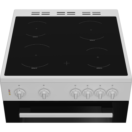 Indesit IT60V9KMW/UK cooker Freestanding cooker Electric Ceramic hob White – image 2
