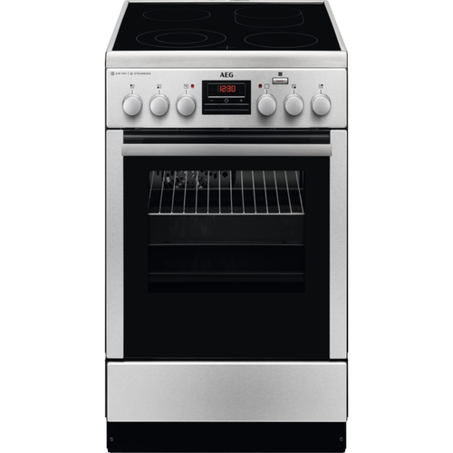 AEG CCB56471BX Freestanding cooker Electric Zone induction hob Stainless steel